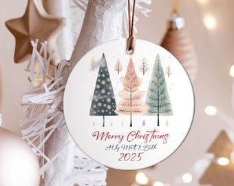 Adorno navideño colgante personalizado: Árboles de Navidad