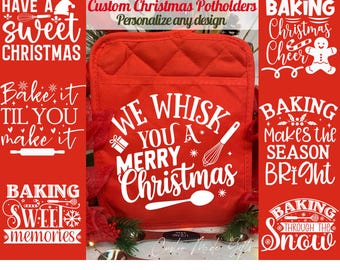 Agarraderas personalizadas para regalar mezclas para hornear galletas caseras: Regalos personalizados