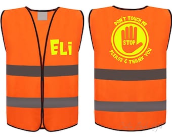 Autism Safety Vest: Reflective High Visibility, Do Not Touch, Custom Name