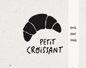 Plotter file - Petite Croissant | SVG DXF PNG