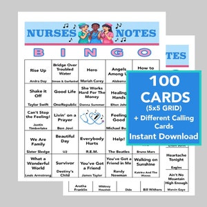 Cna Bingo Card - Etsy