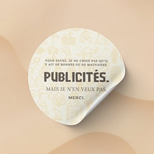 Autocollant STOP PUB - Otis, notre idole