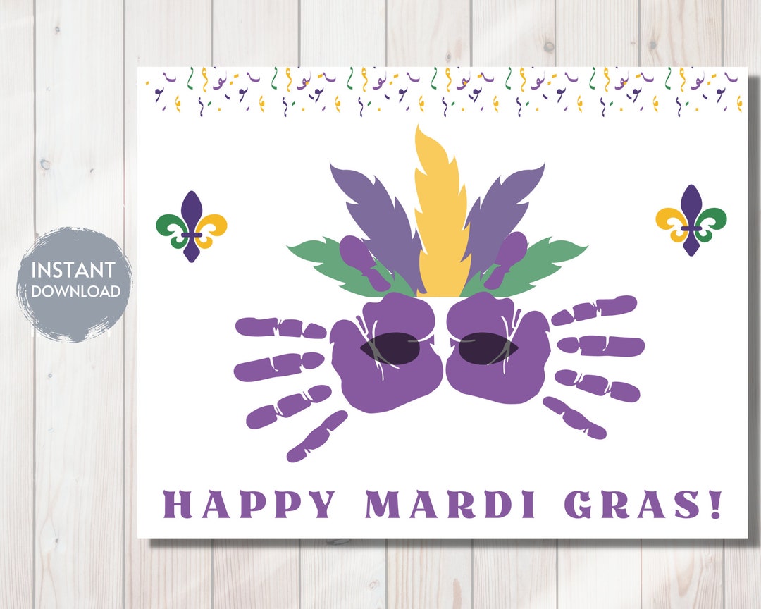 mardi gras hand mask