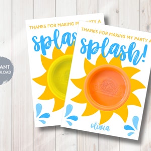 Lembrancinhas de aniversário com tema de parque aquático, lembrancinhas de aniversário com massinha de modelar, lembrancinhas de aniversário com tema de sol, lembrancinhas de aniversário de verão, sacolinha de lembrancinhas sem doces, faça você mesmo