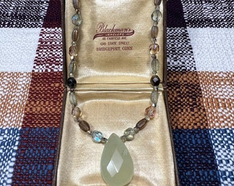 Beautiful Vintage Holly Yashi Multi-Color Stone Drop Necklace