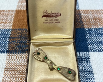 Beautiful Antique 1900’s Brass DragonFly Pin