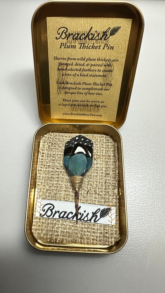 Beautiful BRACKISH Plum Thicket Pin Brooch