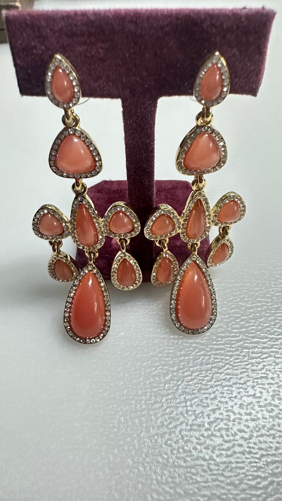 Beautiful Pair of 1930’s NOLAN MILLER Gold Coral S