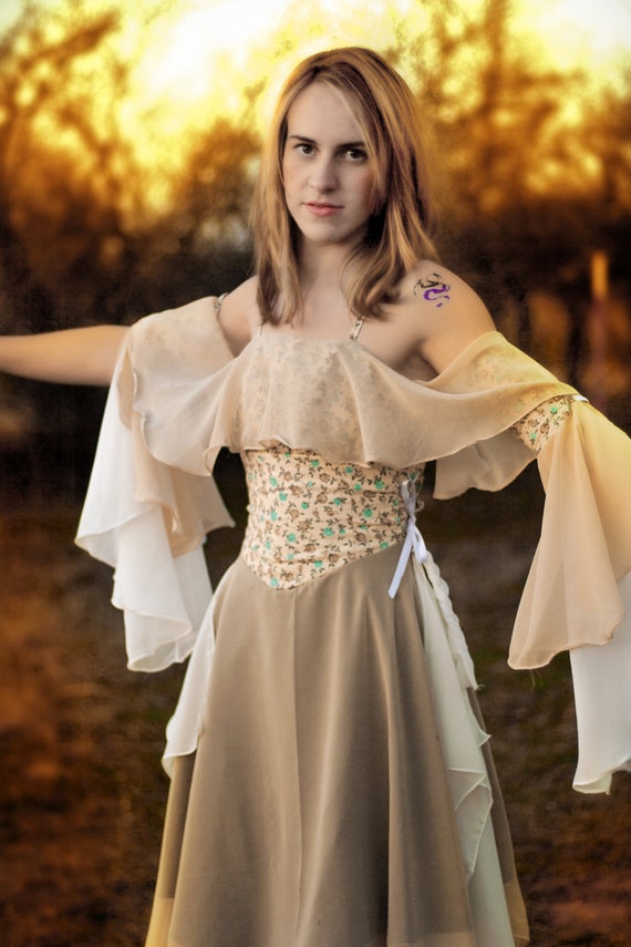 beige renaissance dress Carryn Knit Maxi Dress