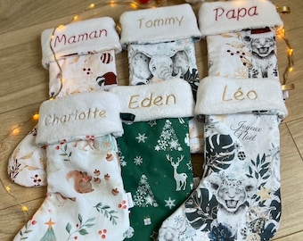 Chaussette de Noël / Chaussette de Noël personnalisée / Botte de Noël personnalisée sur commande