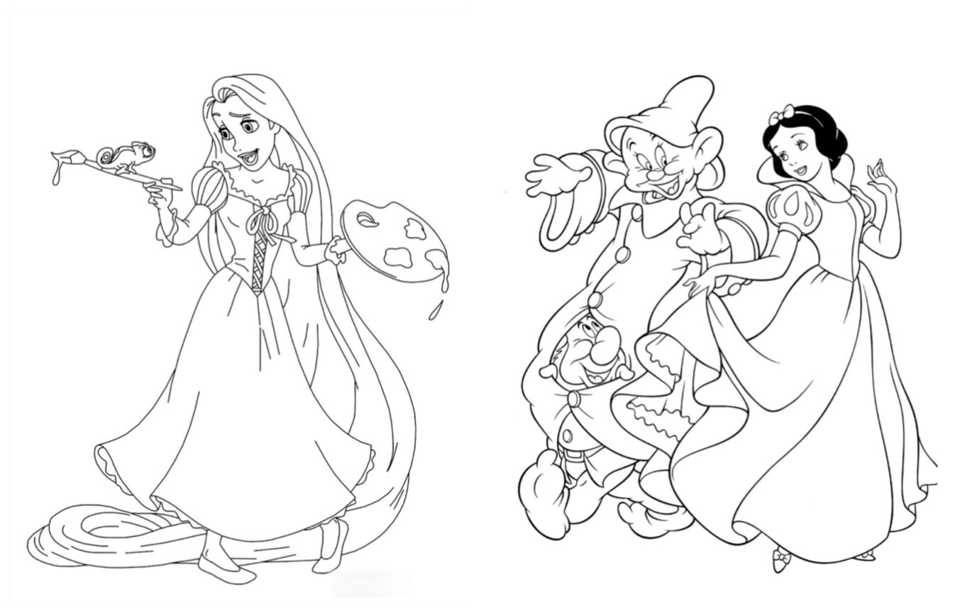 Princess Coloring Book | Etsy