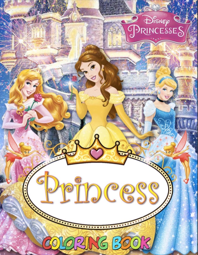 Princess Coloring Book - Etsy