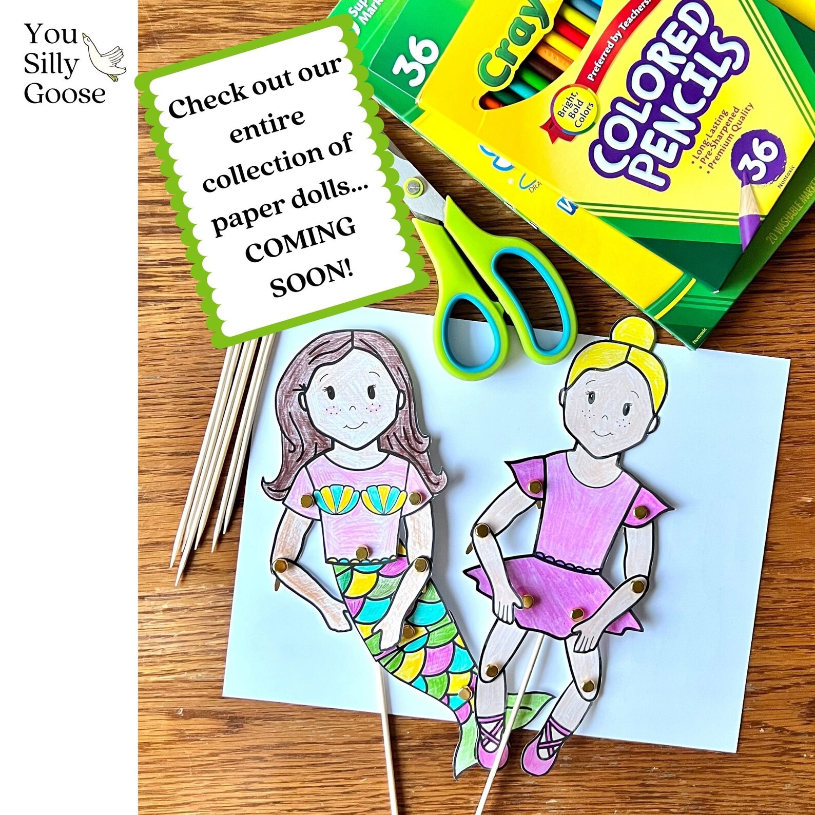 Craft paper Doll Ballerina Craft Articulated Doll Paper Craft Art ...