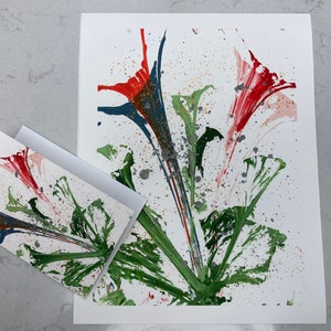 My Dad's Floral & Spring MND LOROS Geburtstagskarte, Inspiraton für alle, die MND kämpfen, hochwertige Geburtstagskarte mit Giclée-Druck, geeignet zum Einrahmen