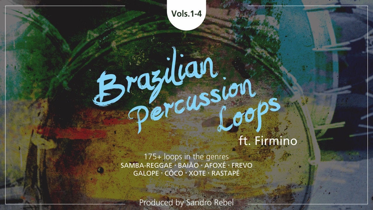 Brazilian Percussion Loops Bundle (Vols 1-4) (.wav, .aiff and Apple Loops)