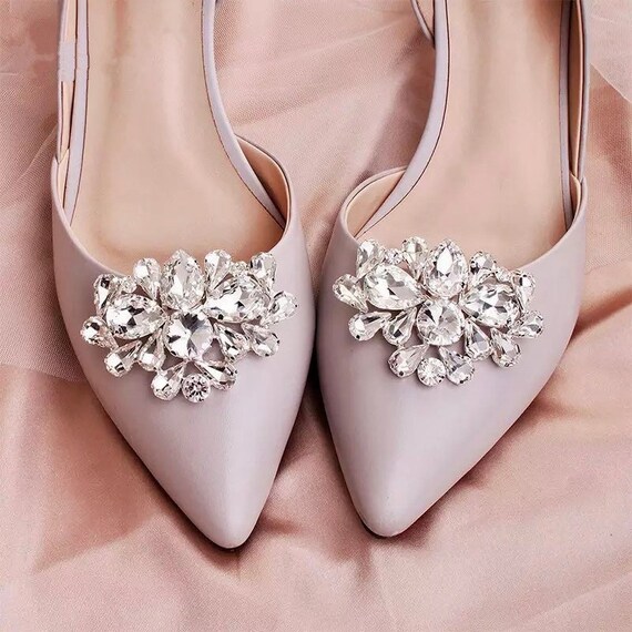 Wedding Shoe Clips Women Shoe Buckle Wedding Heels Crystal Etsy