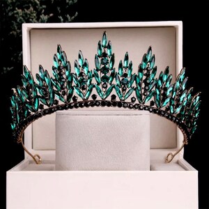Tiara Vintage Años 20 Para Mujer - Con Cristales Y Perlas, Diseño De Hojas, Ajustable, Para Bodas, Fiestas O Disfraces