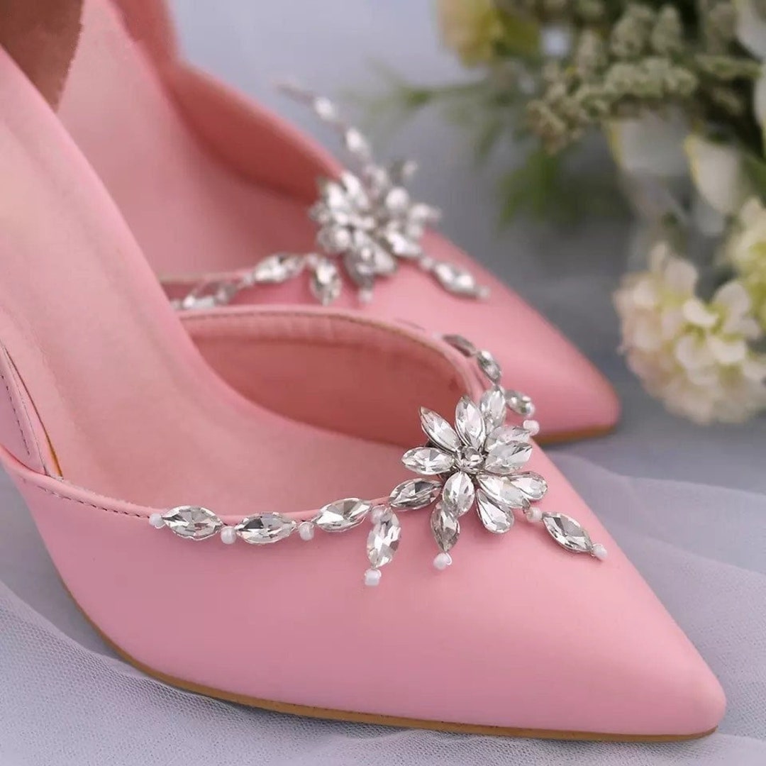 Crystal Shoe Clips, Wedding Shoe Clips for Bride, Bridal Shoe Buckle ...