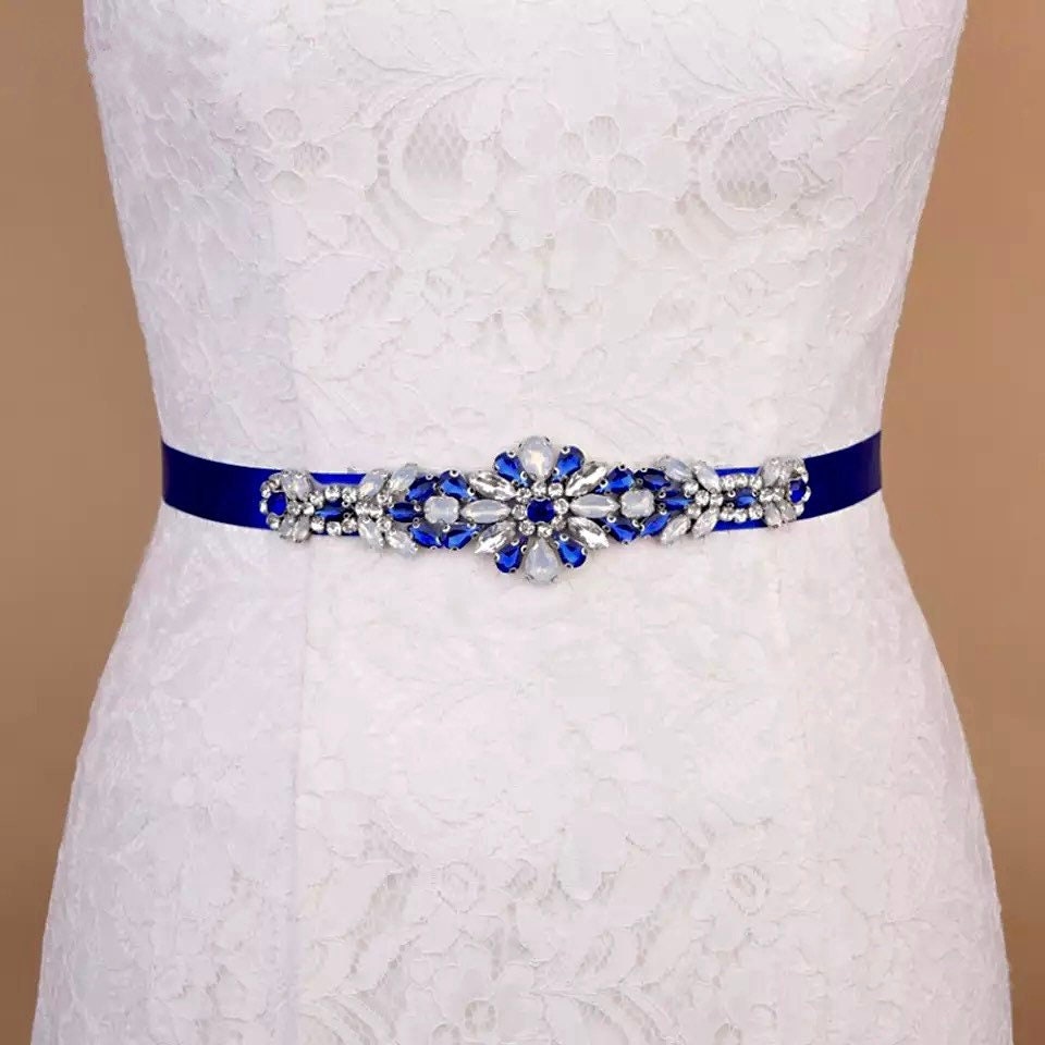 Cinturón de novia azul - Etsy España Cinturón de novia azul - Etsy España