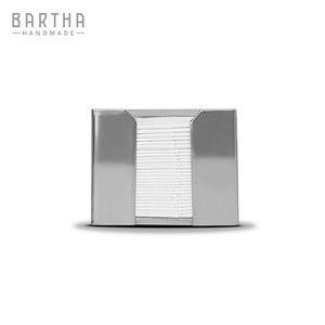 Porta fazzoletti dispenser per fazzoletti scatola per fazzoletti scatola per fazzoletti cosmetici da tavolo in acciaio inossidabile (metallo) - Design minimale - Bartha Handmade