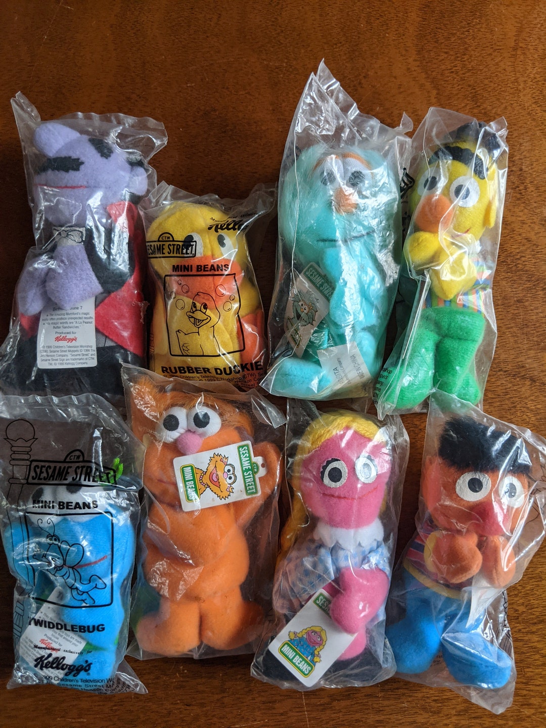 Vintage SEALED Sesame Street Mini Beans YOU CHOOSE - Etsy