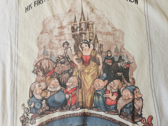 やまびこ市場tシャツ倉庫90s Vintage Snow White Seven Dwarfs XL