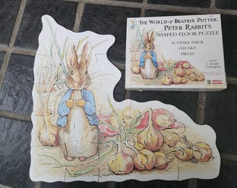 Vintage 1990 Beatrix Potter Floor Puzzle COMPLETE