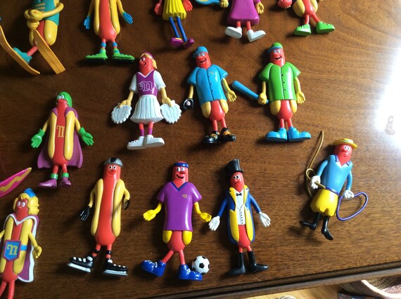 Vintage Nathan's Hotdog Bendable Toy Figure - Etsy