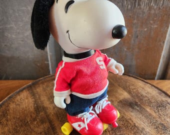 Vintage Snoopy on Rollerskates Toy