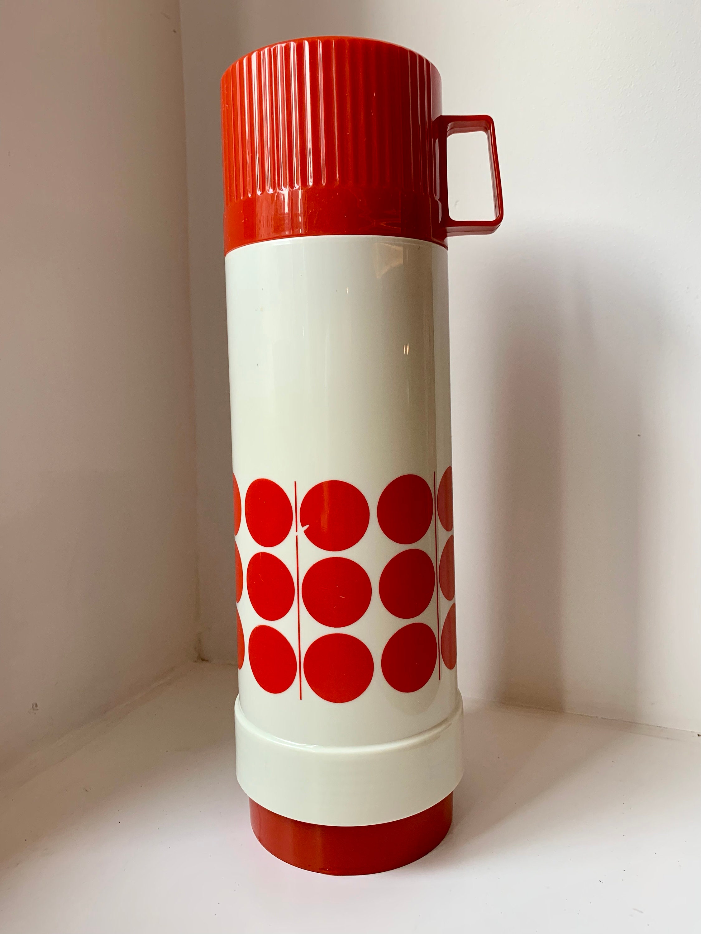Rare Vintage Mid Century Modern Rotpunkt Thermos West Germany 70s Red