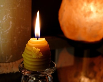 Beeswax Votive Candles, Small Beeswax Candle, Bees Wax Candles, Bee Shaped Honey Candles, Aesthetic Candles, Homemade Candles, Cool Candles