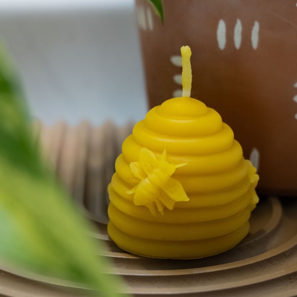 Beeswax Votive Candles, Bees Wax Candles Bulk, Cute Small Beeswax Candle Set, Beehive Candle Mini Candles, Homemade Candles, Cool Candles