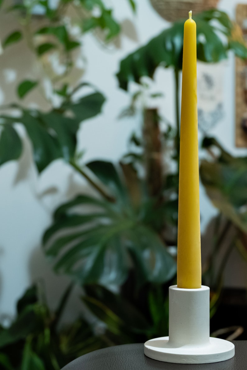 Taper Candles, Beeswax Candle Set, Dinner Candles, Wall Candlestick, Bees Wax Candle Sticks,Beeswax Taper Candle Gift,Cute Aesthetic Candles image 3