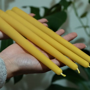 Bulk Taper Candles, Beeswax Candle Set, Bees Wax Candle Sticks, Dinner Candles, Wall Candlestick, Tall Beeswax Taper Refill, Tapered Candles image 9