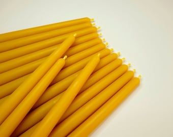 Bulk Taper Candles, Beeswax Candle Set, Bees Wax Candle Sticks, Dinner Candles, Wall Candlestick, Tall Beeswax Taper Refill, Tapered Candles