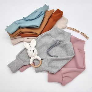 Gr. 44 - 92 wax pants &quot;Waffle Knit Jersey&quot;, pump pants, baby pants, children&#39;s pants, baby, child, harem pants, young, girls