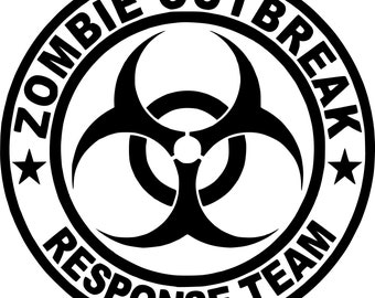 Zombie Response Team Walking Dead Car Decal