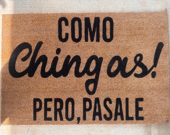 Como Chingas Door mat