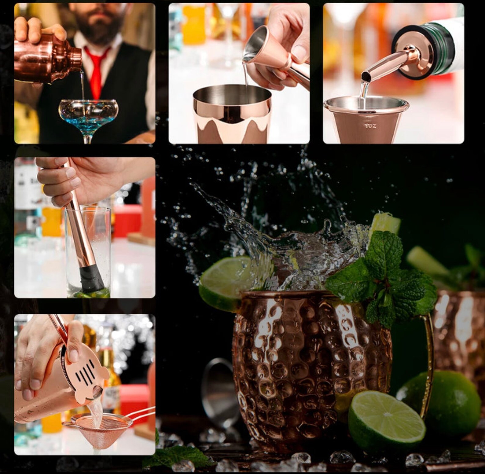 16Pcs Cocktail Making Kit for Home Bar Ultimate Drink Mixer Etsy