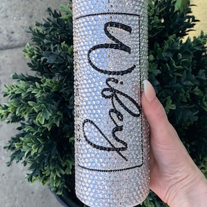 Wifey Bling Sparkly Tumbler, Custom Bridal Gift, Custom Tumbler, Wife Life