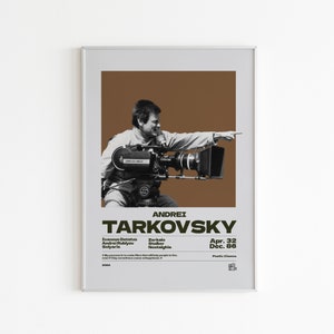 Andrei Tarkovsky Poster | Director Poster | Movie Poster | Wall Art Print | Home Decor | Living Room Art | Modern Art | Couple Gift
