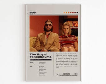 The Royal Tenenbaums Movie Poster: Wes Anderson Film Print