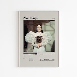 Poor Things Film Poster | Minimalistisches Filmplakat | Yorgos Lanthimos | Film | Wand Kunst Druck | Wohnkultur | Paar Geschenk