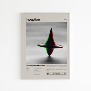 Inception Movie Poster: Minimalist Film Art Print