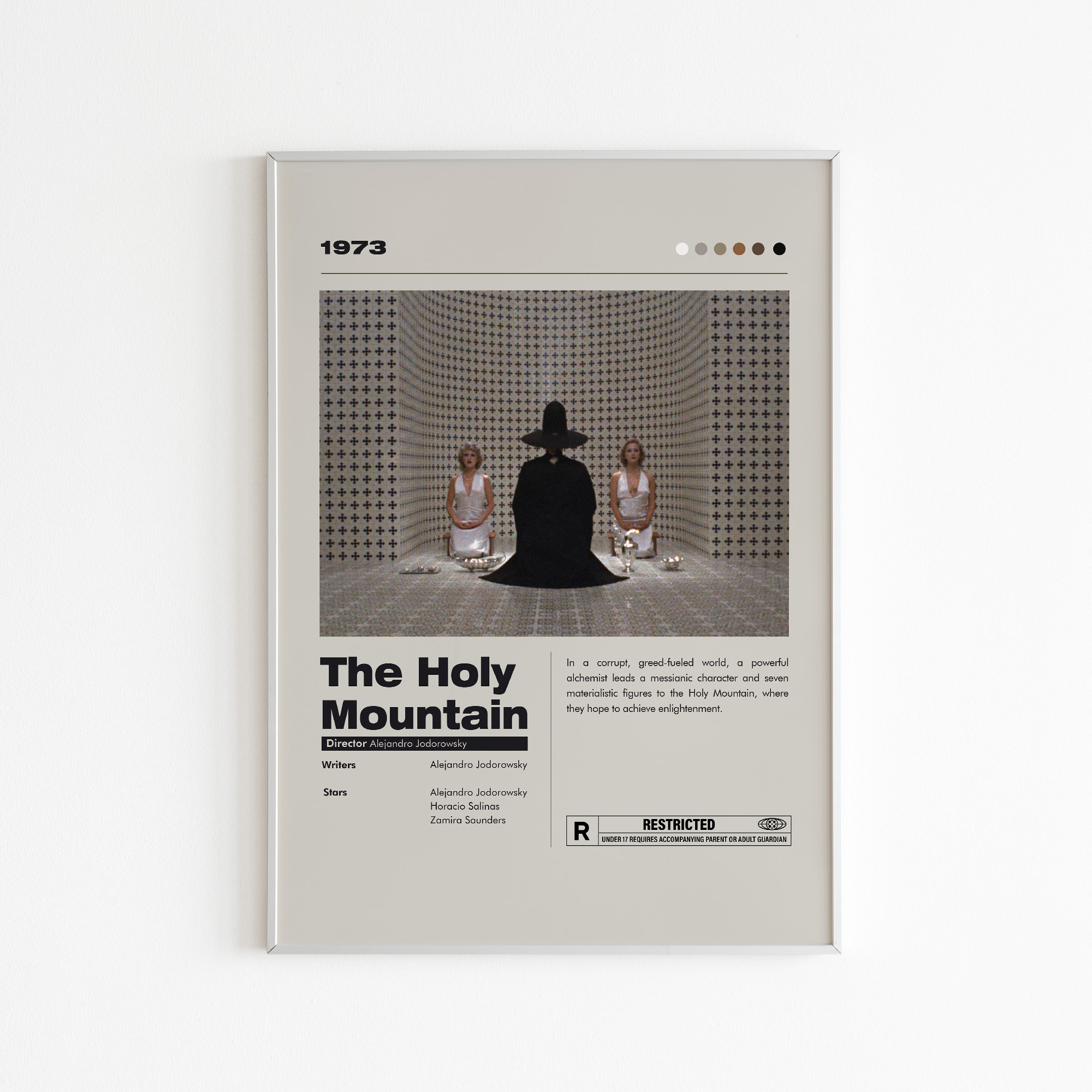 The Holy Mountain Movie Poster: Minimalist Wall Art Print