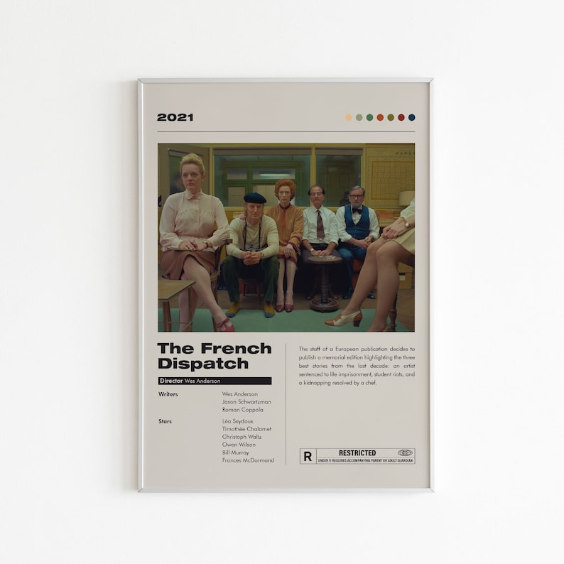 The French Dispatch Movie Poster Minimalist Movie Poster - Etsy