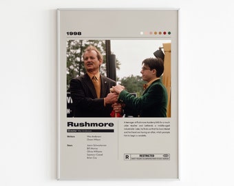 Wes Anderson Inspiré Academy Rushmore Academy Pare-Choc Autocollant Max Fischer Bill 