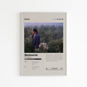 Solaris Movie Poster | Minimalist Movie Poster | Andrei Tarkovsky | Custom Movie Print | Wall Art Print | Home decor |Couple Gift