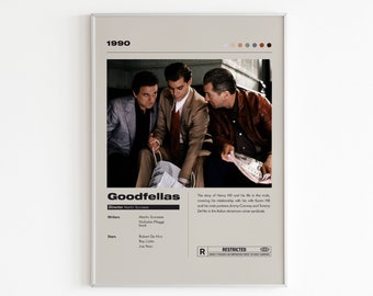 Goodfellas Movie Poster | Minimalist Movie Poster | Martin Scorsese Movie | Custom Movie Print | Wall Art Print | Home decor | Couple Gift