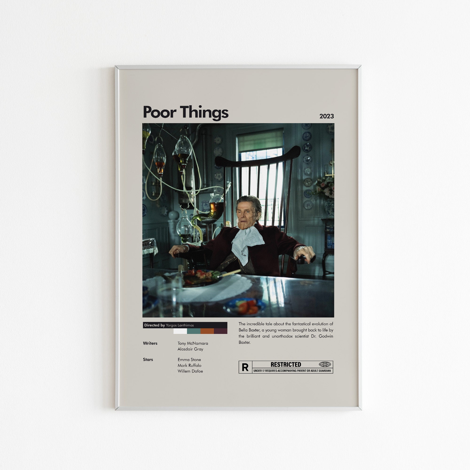 Poor Things Movie Poster | Minimalist Movie Poster | Yorgos Lanthimos | Movie | Wall Art Print | Home decor | Couple Gift